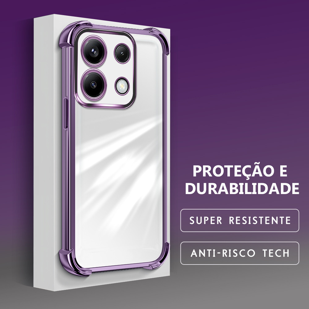 Capinha Para Xiaomi Poco X6 Redmi Note 13 Pro 5G Capa Transparente De Celular Si