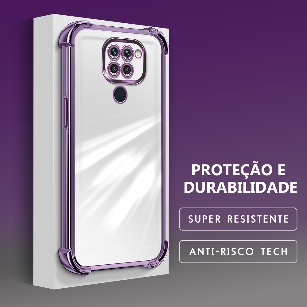 Capinha Para Xiaomi Redmi Note 9 Capa Transparente De Celular Silicone Anti Impacto Protetora De Telefone Case FS0000