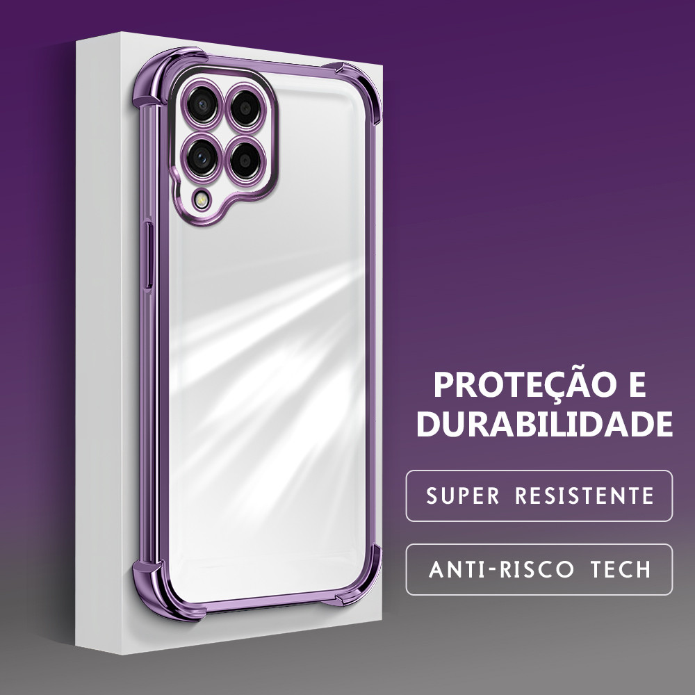 Capinha Para Samsung Galaxy M53 5G Capa Transparente De Celular Silicone Anti Impacto Protetora De Telefone Case FS0000
