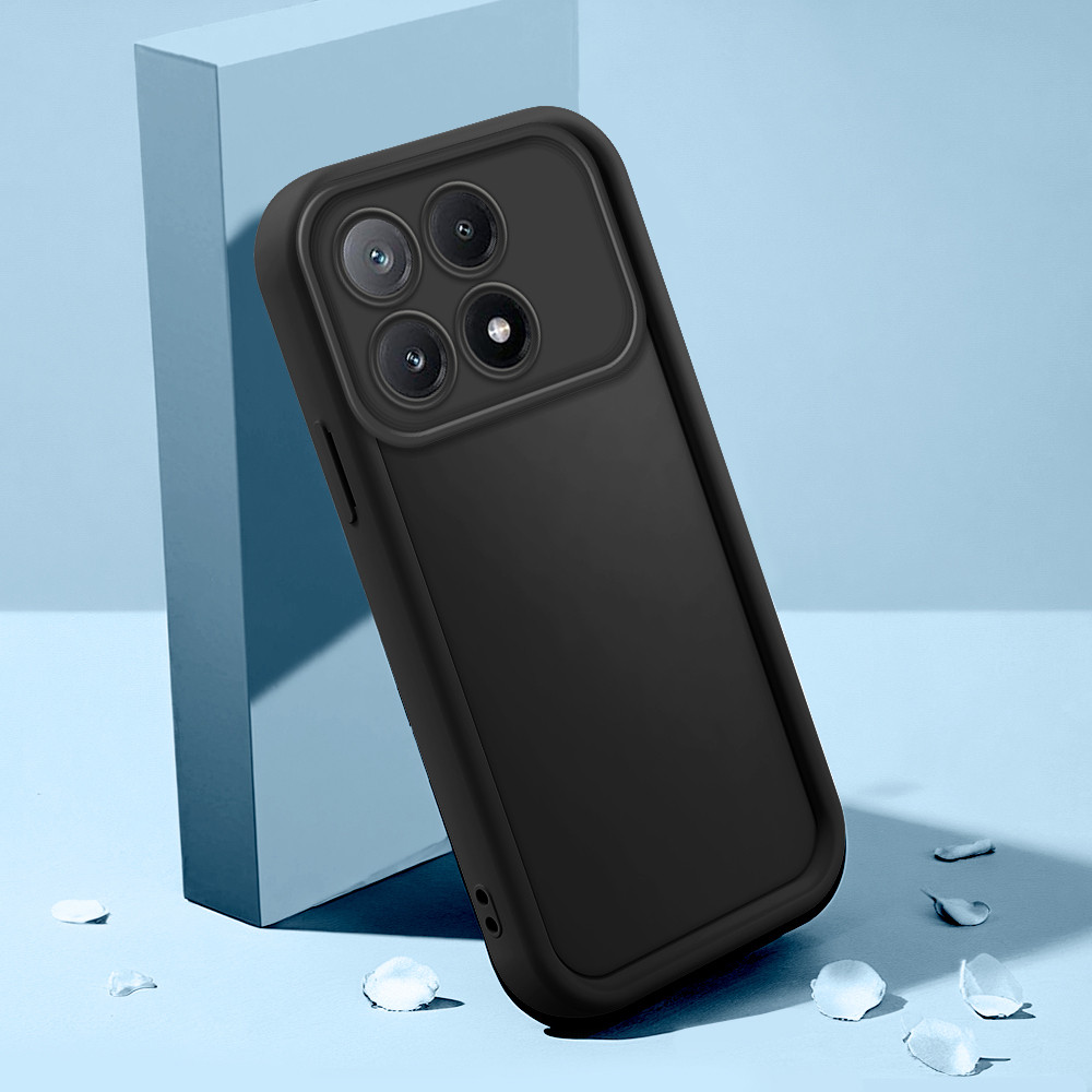 Capinha Para Xiaomi Poco X6 Pro 5G Capa de Silicone Minimalista Preta TY5000
