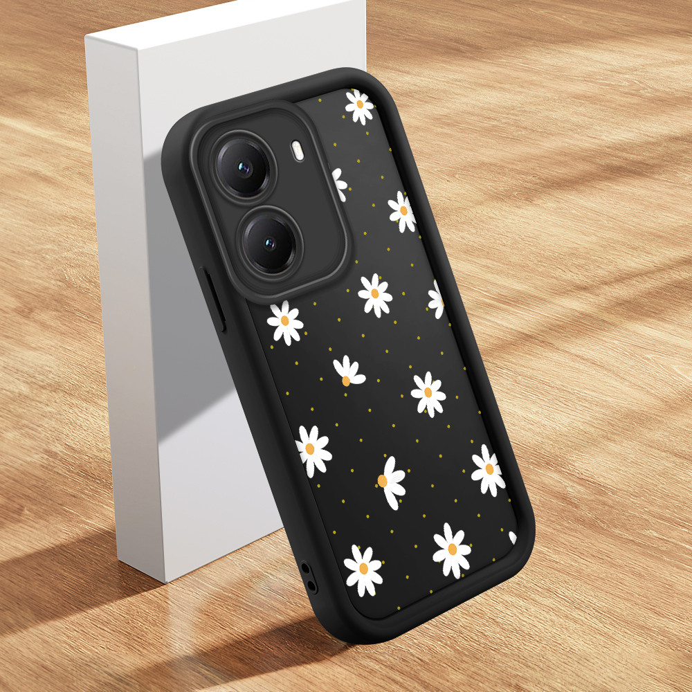 Capinha Anti-Choque De Silicone Preta Xiaomi Poco X7 Pro Redmi Turbo 4 5G Margarida De Celular TY5591 em Oferta na Shopee