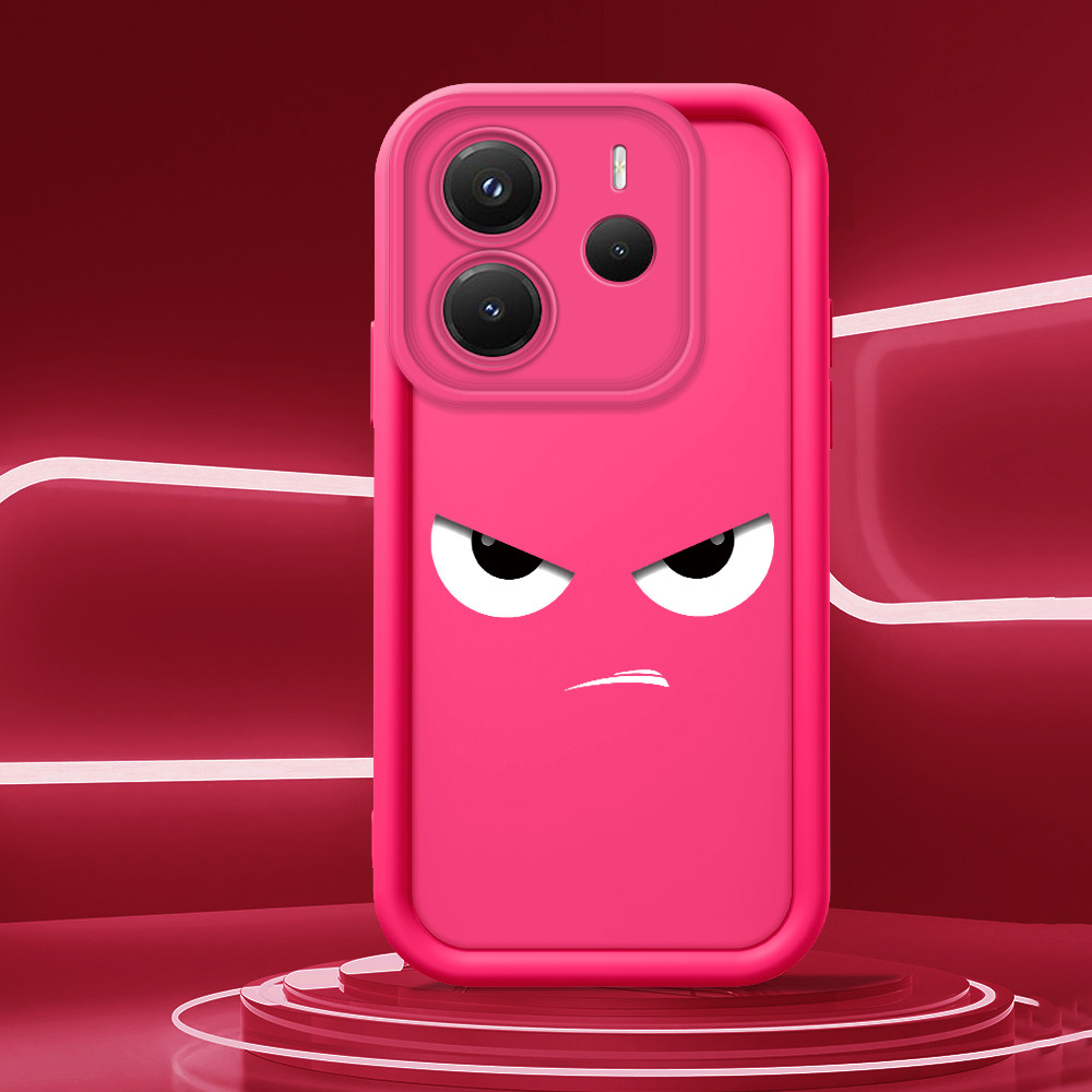 Capa Para Xiaomi Redmi Note 14 5G Capinha De Celular Macio Verde Rosa Vermelha Case 1926 TY