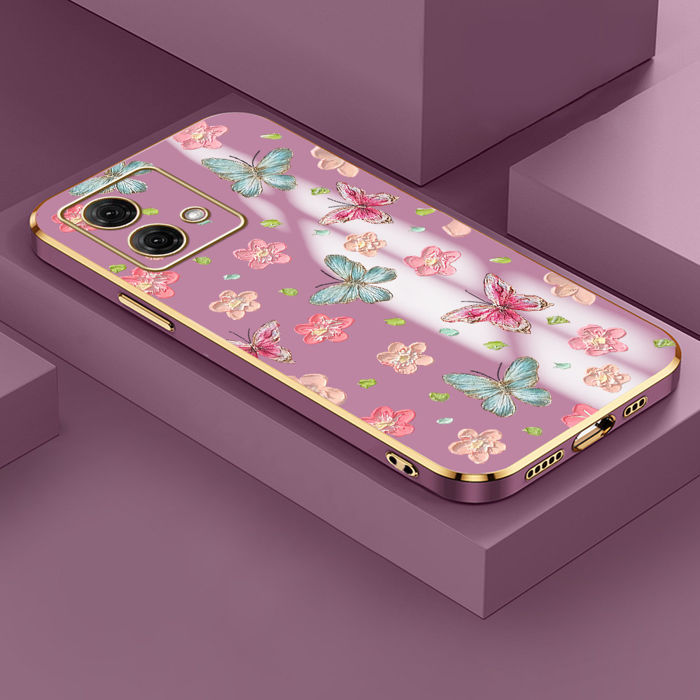 Capinha De Telefone Borboleta Para Xiaomi Redmi Note 14 Pro 5G Silicone Capa De Celular DD1698 — imagem 2 de 2