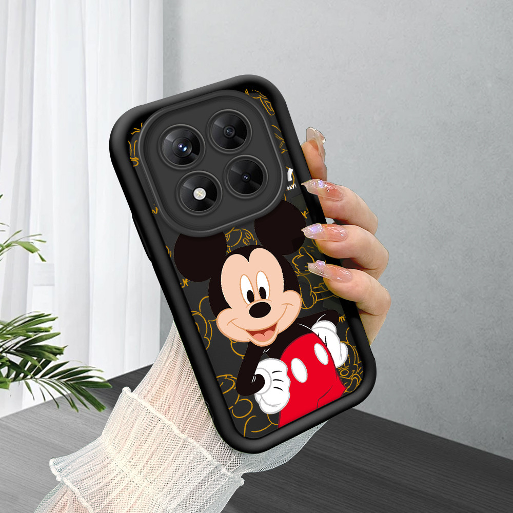 Capa De Silicone Anti-Choque Para Xiaomi Redmi Note 14 Pro Poco X7 5G Capa Case Criativa Preta TYB 5089 em Oferta na Shopee