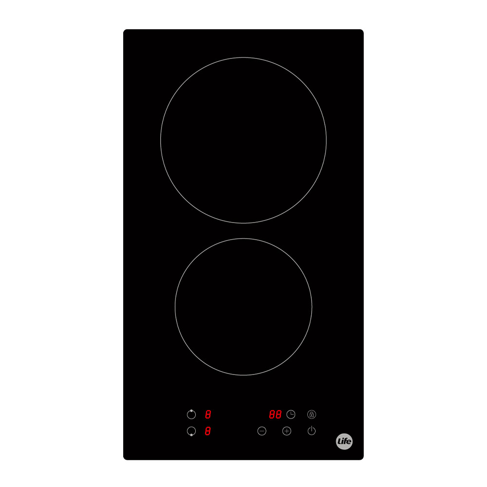 Cooktop Elétrico Life 2 Bocas Touch Mesa Vidro Cerâmico 220V