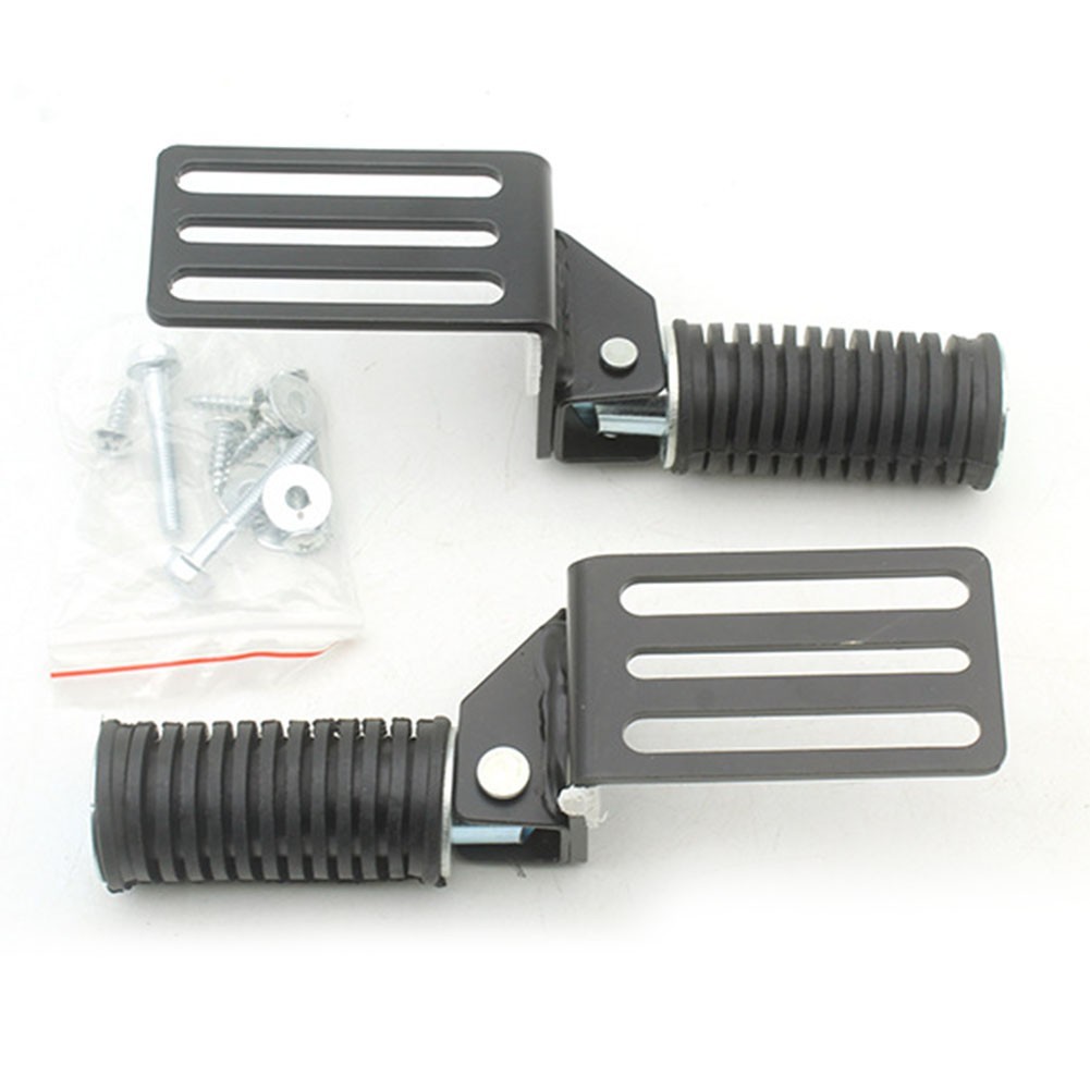 2 Peças Apoio Para Os Pés Dobrável Motocicleta Dianteiro pedal De Cruzeiro