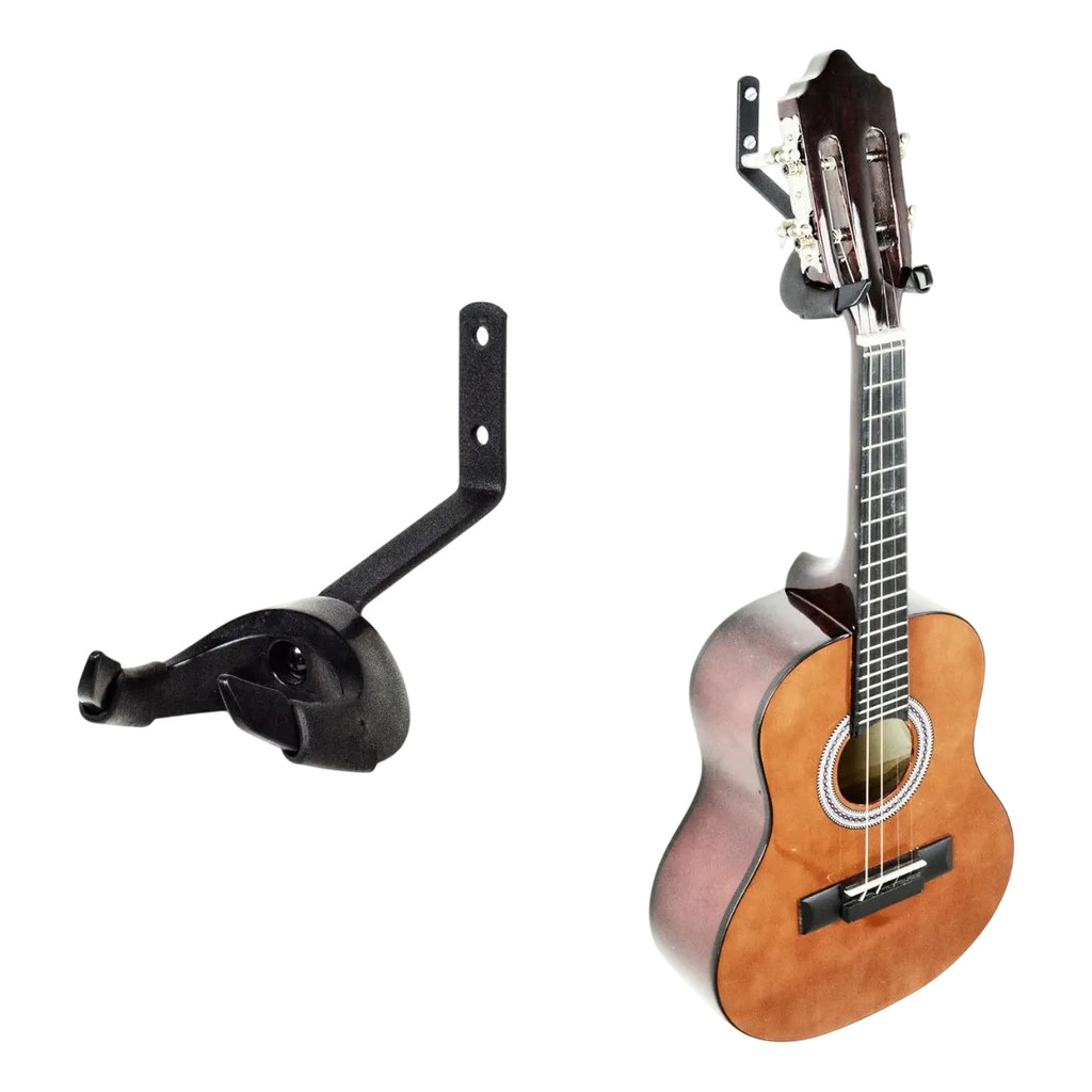 Kit 7 Unidades Suporte Parede Violão Guitarra Baixo Cavaco