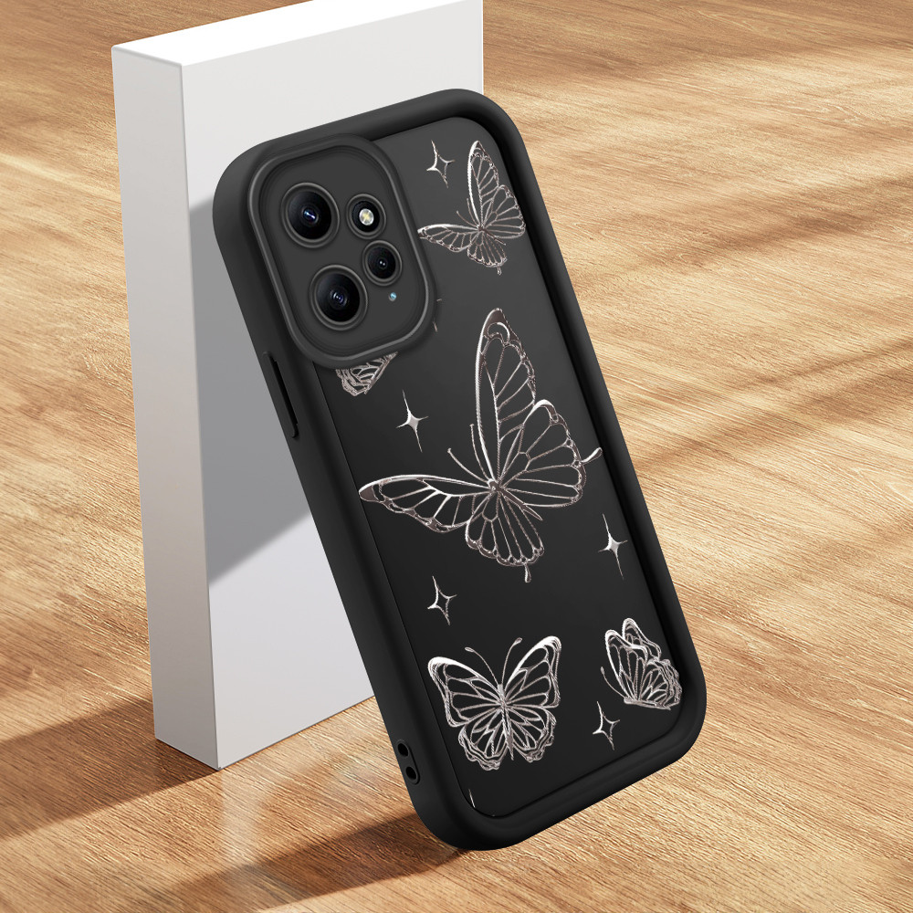 Capinha Para Xiaomi Redmi Note 12 4G Case Capa De Celular Macio Silicone Black 5731 em Oferta na Shopee