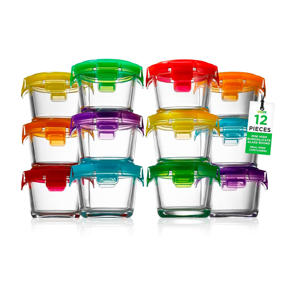Potes Tigelas Vidro Borosilicato 130ml Life 12 Pçs Redondo em Oferta na Shopee