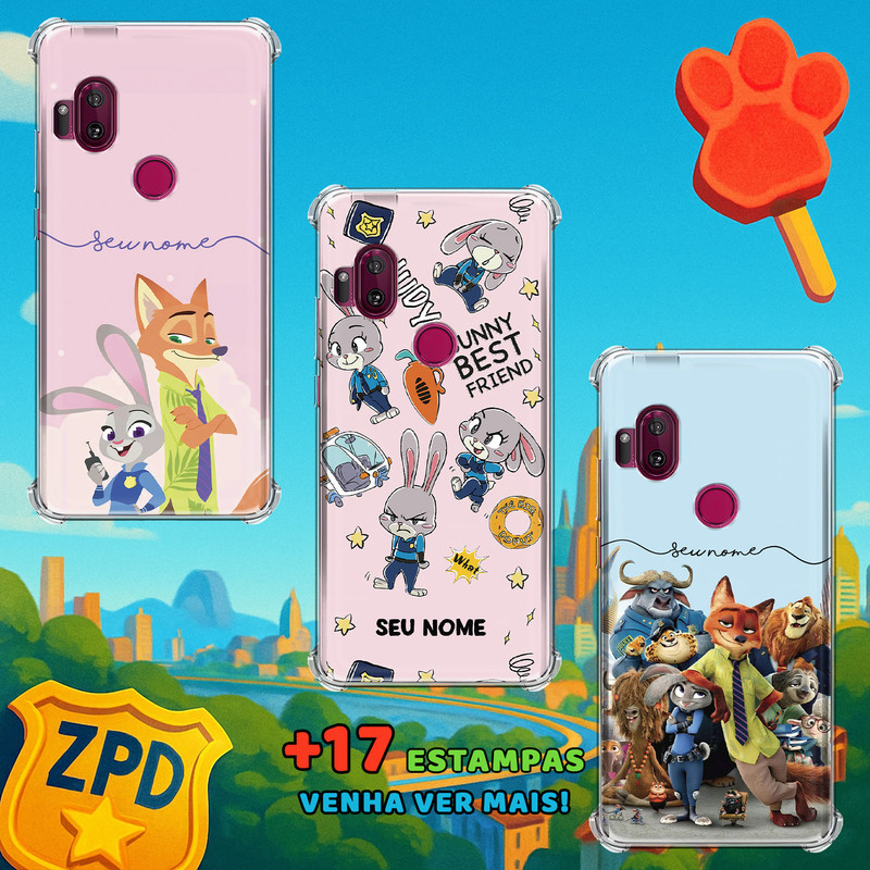 Capa Capinha para Motorola Moto One Hyper - Zootopia