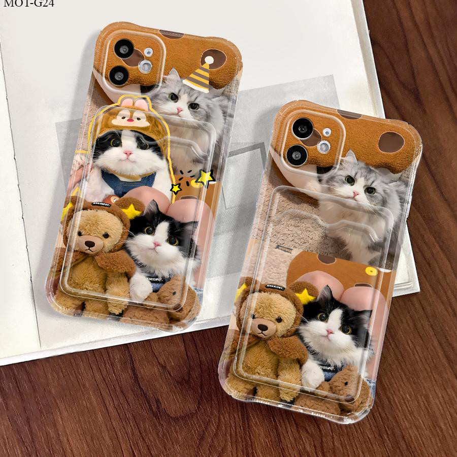 Capa Para Motorola Moto G06 G24 G15 G22 G05 G20 G30 G10 Capinha Macia Silicone 6114 KBK