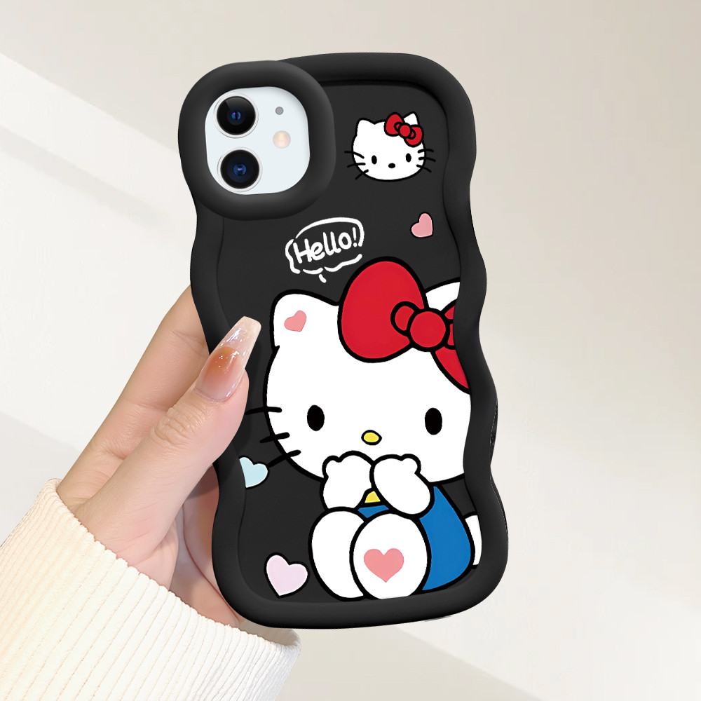 Capinha Para iPhone 11 Capa Silicone Macio Protetora De Telefone Simple Hello Kitty Case MKL0097