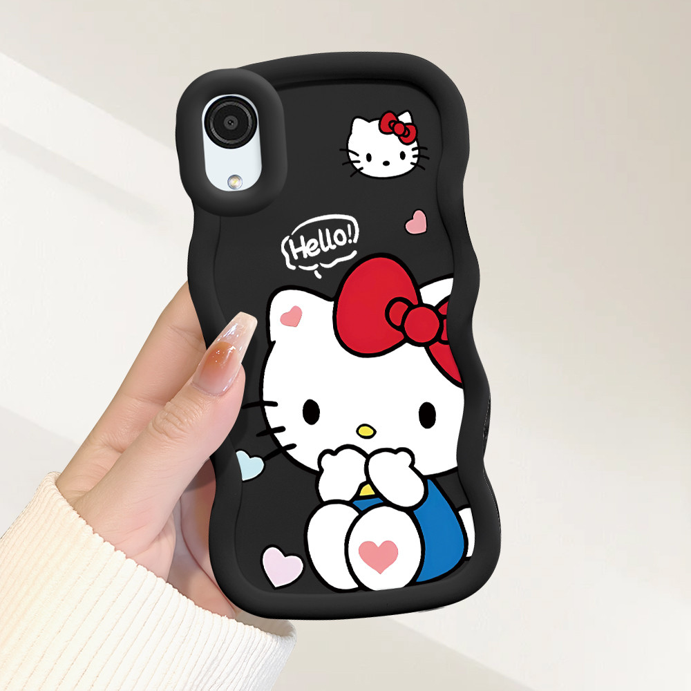 Capinha Para Samsung Galaxy A03 Core Capa Silicone Macio Protetora De Telefone Simple Hello Kitty Case MKL0097