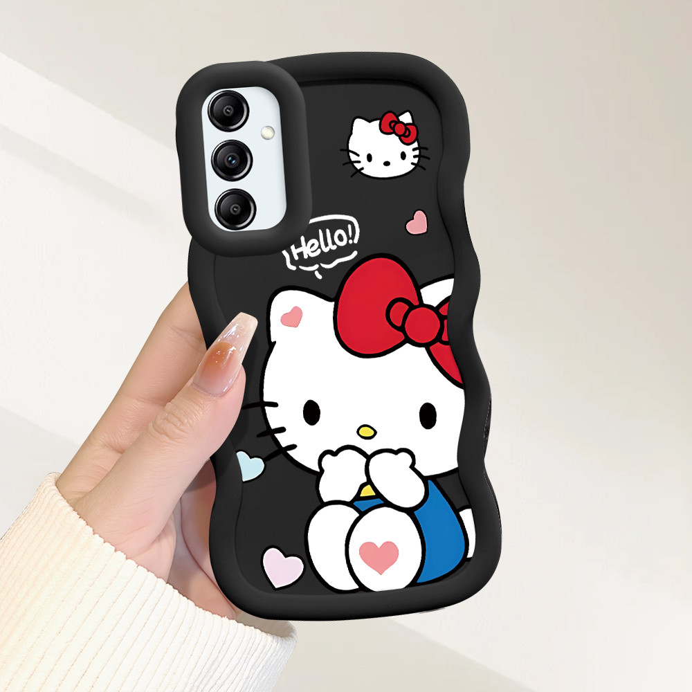 Capinha Para Samsung Galaxy A14 4G 5G Capa Silicone Macio Protetora De Telefone Simple Hello Kitty Case MKL0097 em Oferta na Shopee