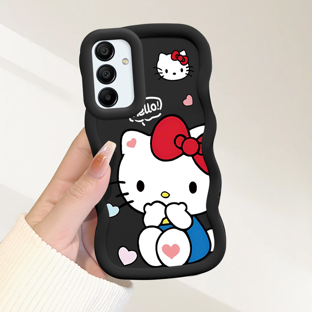 Capinha Para Samsung Galaxy A15 4G 5G Capa Silicone Macio Protetora De Telefone Simple Hello Kitty Case MKL0097 em Oferta na Shopee