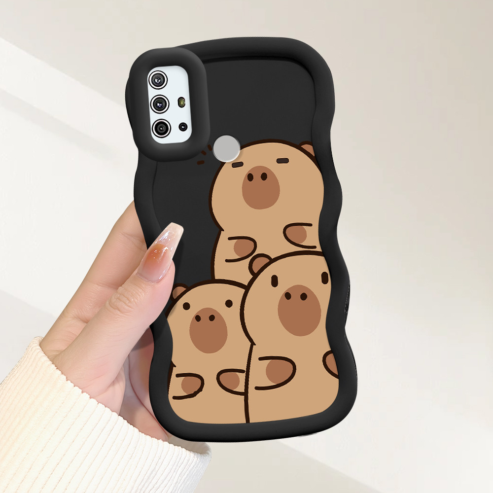 Capinha Para Motorola Moto G20 G30 G10 Capa Silicone Macio Protetora De Telefone Simple Capivara Case MKL0093 em Oferta na Shopee
