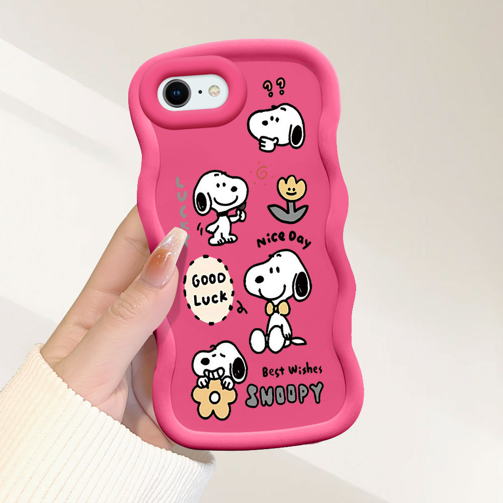Capinha Para iPhone 7 8 6 6S SE 2020 2022 Capa Silicone Macio Protetora De Telefone Simple Snoopy Case MKL0159 em Oferta na Shopee