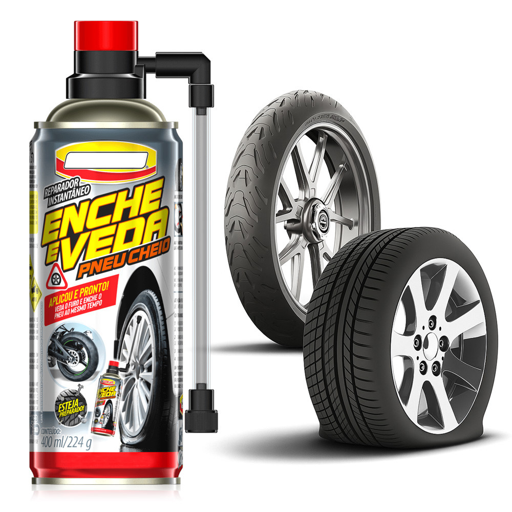 Enche e Veda Furo Pneu Fusion 2006 2007 2008 2009 Calibrador Portátil Reparador Instantâneo Fácil Uso
