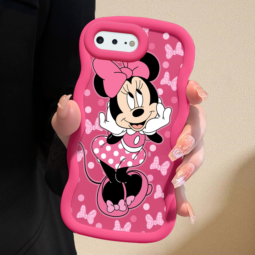 Capinha Para iPhone 7 8 6 6S Plus Capa Silicone Macio Protetora De Telefone Simple Minnie Mouse Case MKL0111