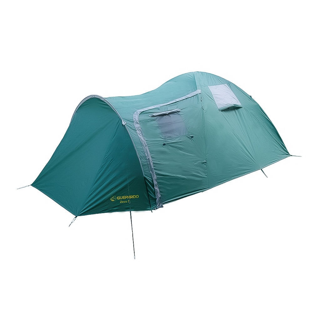 Barraca de camping Zeus 6 pessoas Guepardo com avancê fechado e coluna d'água de 1500 mm