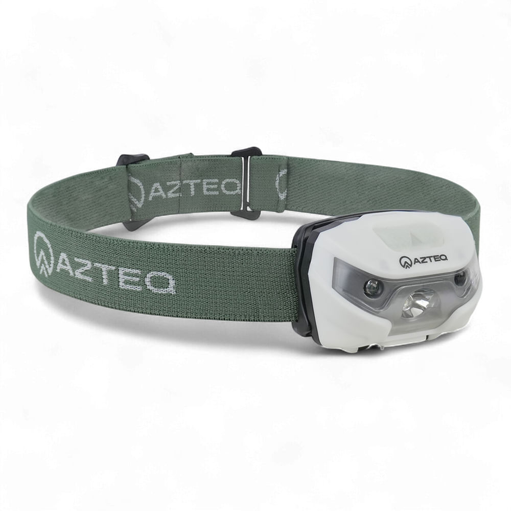 Lanterna de Cabeça 120 Lúmens Azteq Magik Autonomia de até 4h USB Recarregável e Sensor de Presença