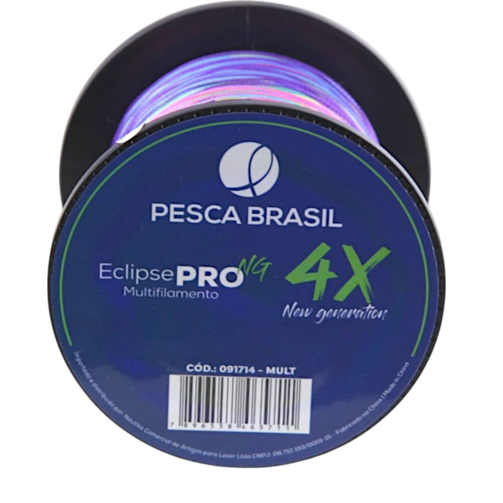 Linha de Pesca 500m Multi Eclipse Pro 4X NG Pesca Brasil 0,28mm