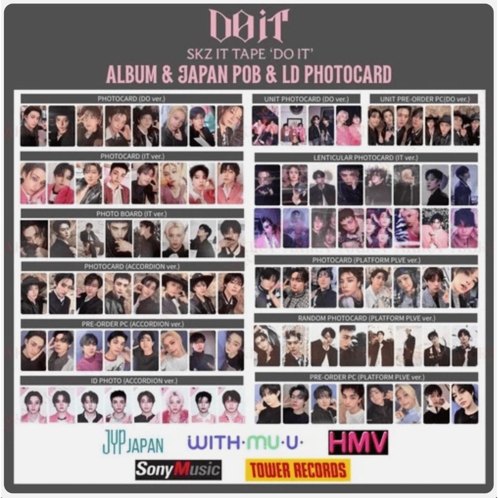 STRAY KIDS SKZ IT TAPE DO IT ALBUM PHOTO CARD OFFICIAL em Oferta na Shopee