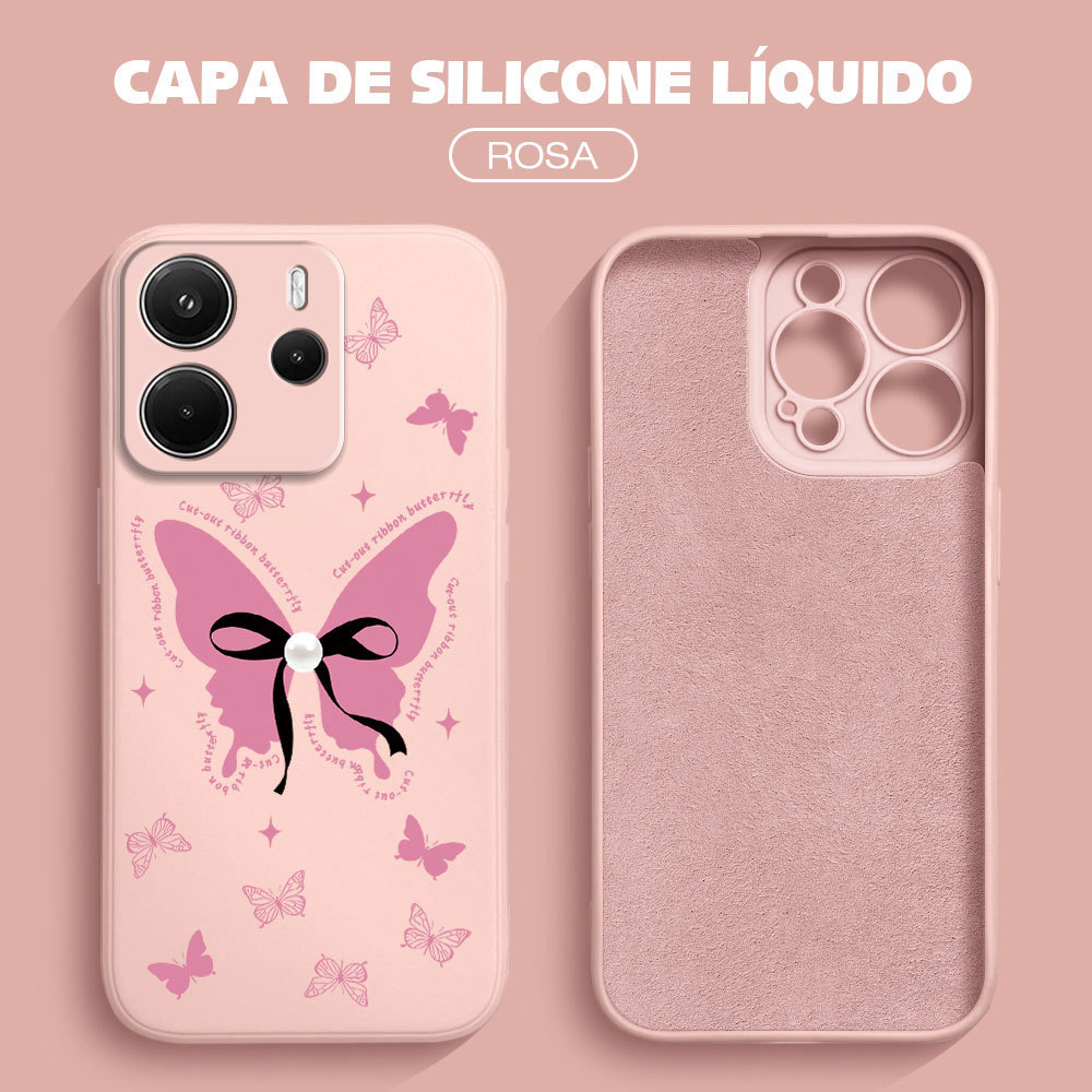 Capinha Silicone Para Xiaomi Redmi Note 14 4G Capa De Celular Anti Choque Capinhas Macia Case YT 0114