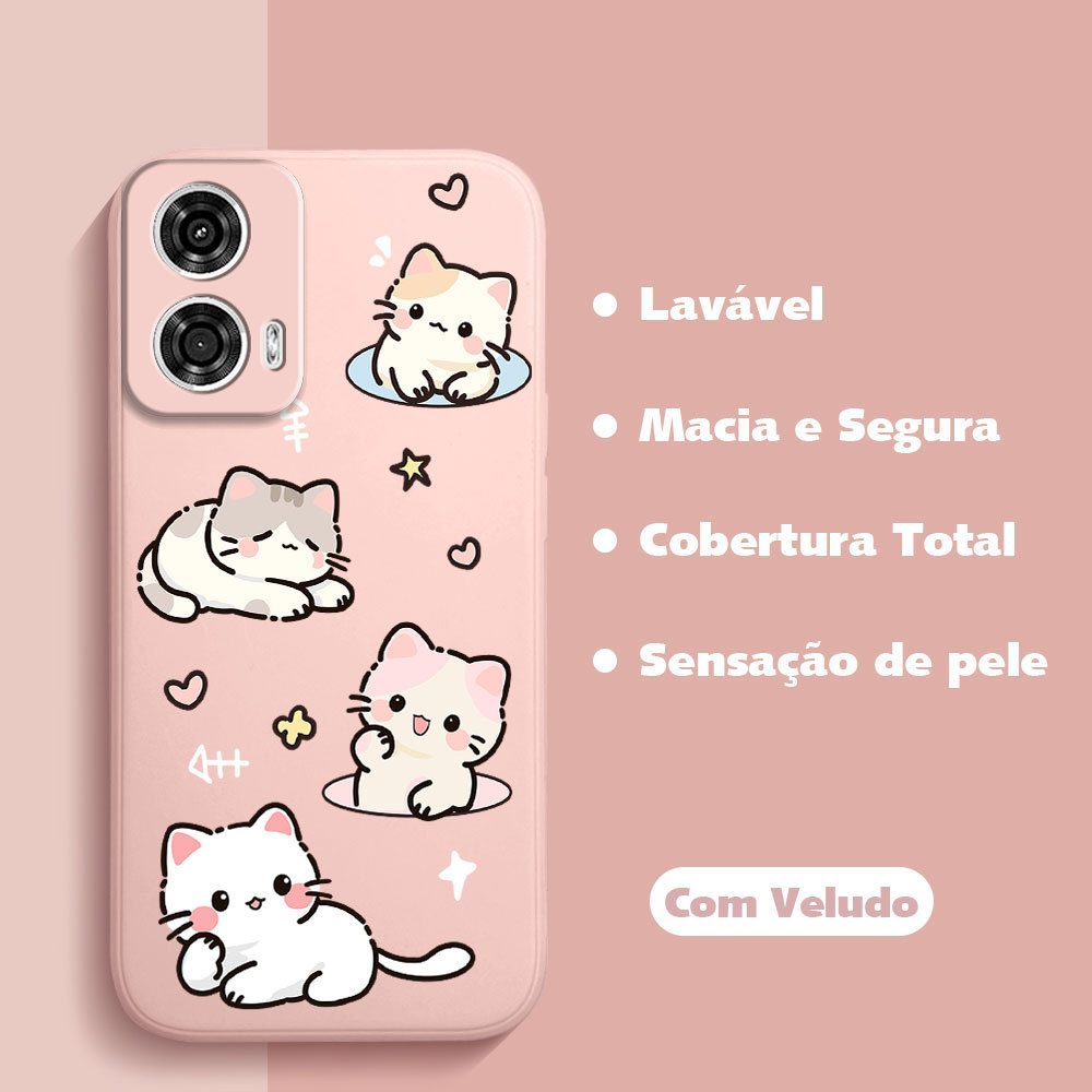 Capinha Macia Silicone Anti Choque Capa Para Motorola Moto G24 Case De Celular Capinhas TY 0093