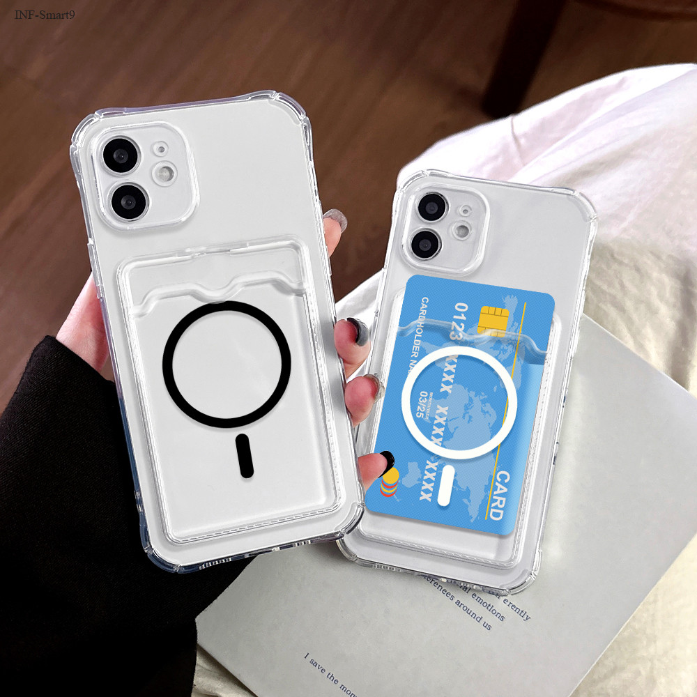 Capinha Para Infinix Smart 9 8 Hot 50i 40i Capa Porta-Cartões Silicone Card Case 6158 em Oferta na Shopee