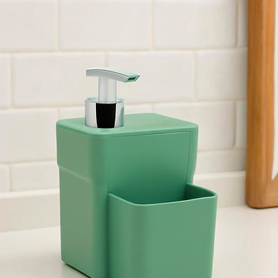 Dispenser De Detergente Com Porta Esponja✨🔥💥HIGIENE E ORGANIZAÇÃO NA SUA COZINHA! TENHA TUDO AO ALCANCE DAS MAOS