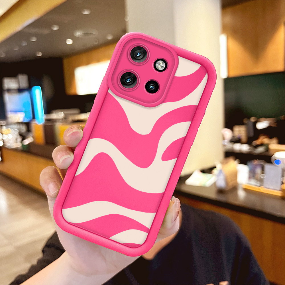 Capinha Capa De Silicone Macia Anti-impacto Para Motorola Moto Edge 50 Neo Case Rose Verde Criativa TY 0330 em Oferta na Shopee