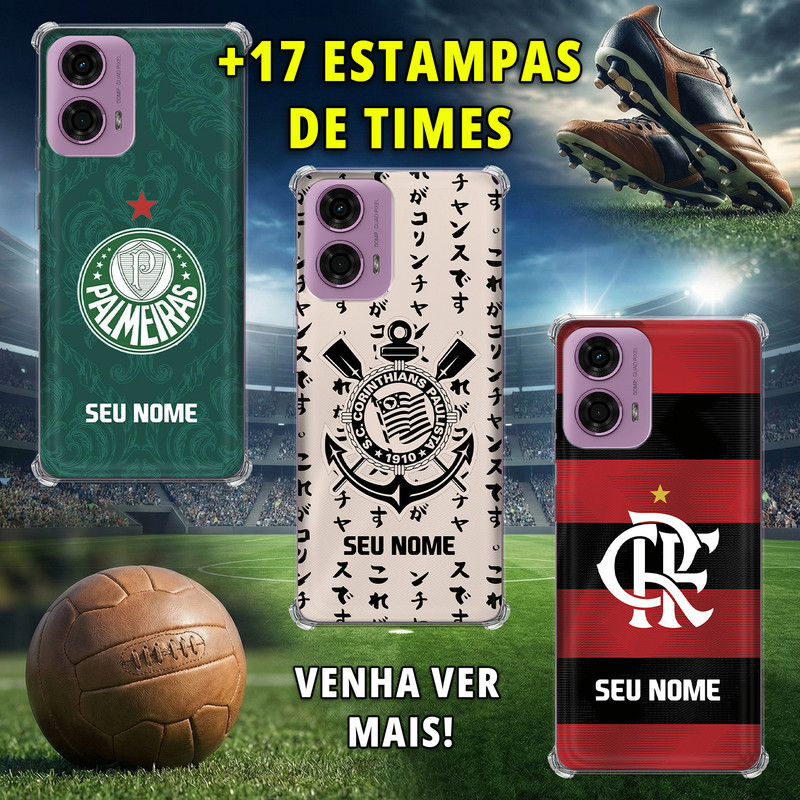 Capa Capinha para Motorola Moto G24 - Times Brasileiros