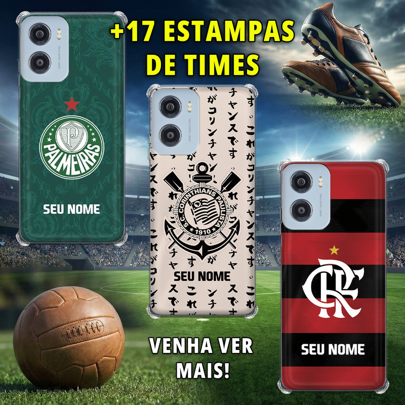 Capa Capinha para Motorola Moto E15 - Times Brasileiros
