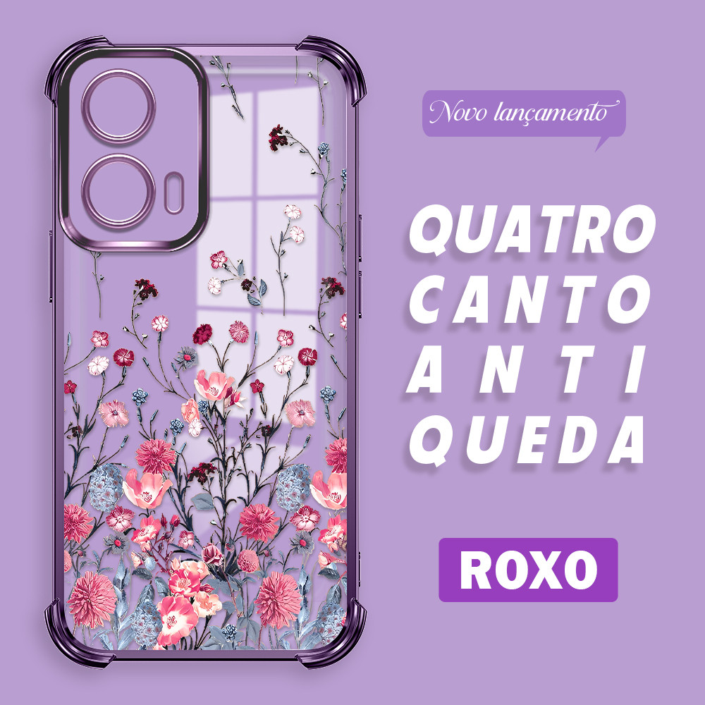 Capinha Capa Anti Impacto Transparente Luxo Para Motorola Moto G35 5G Case De Celular SJ 0479 em Oferta na Shopee