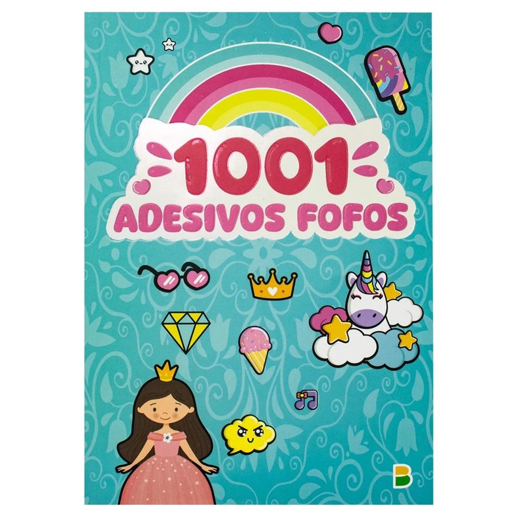Livro 1001 Adesivos - Fofos em Oferta na Shopee