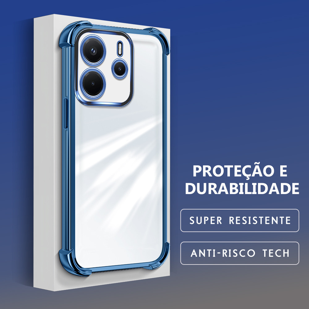 Capinha Capa Anti Impacto Transparente Luxo Para Xiaomi Redmi Note 14 4G Case De Celular SJ 0000 em Oferta na Shopee
