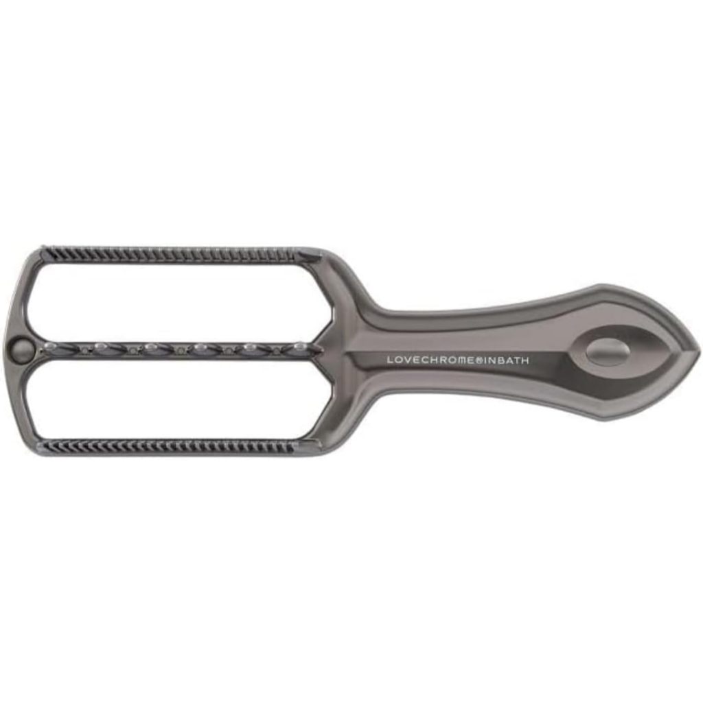 Escova de Banho Preta Premium Lovechrome, ideal para cuidados com o couro cabeludo e o rosto. Escova de cabelo requintad