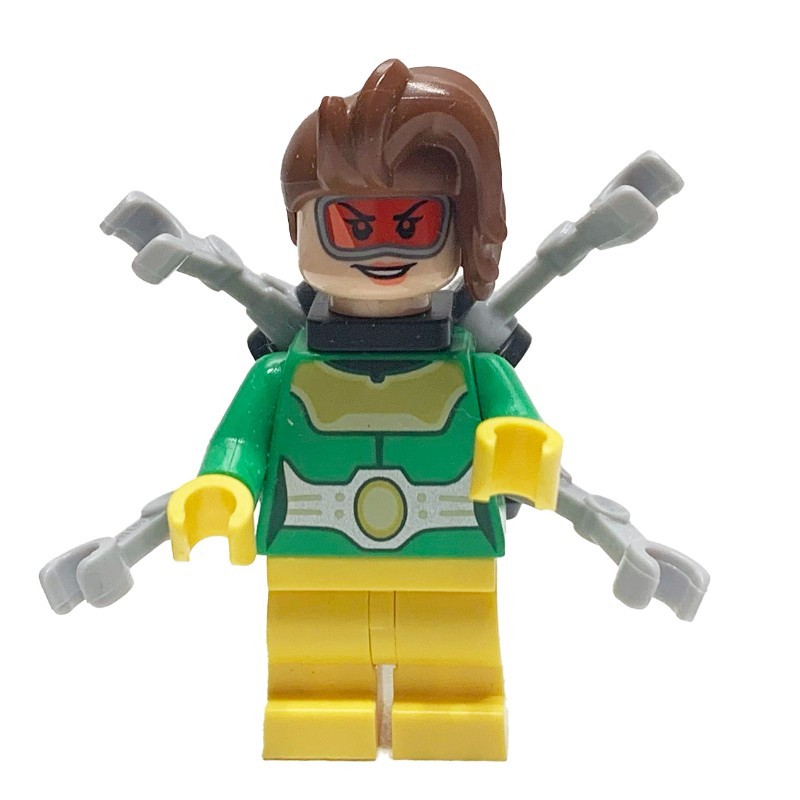 Lego Minifigure Dr. Octopus / Doc Ock, Female, Light Bluish
