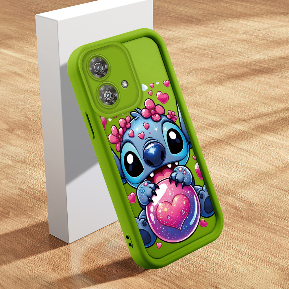Capa Para Motorola Moto Edge 40 Neo 5G Capinha De Celular Fofa Disney Stitch Decorada Silicone 1916