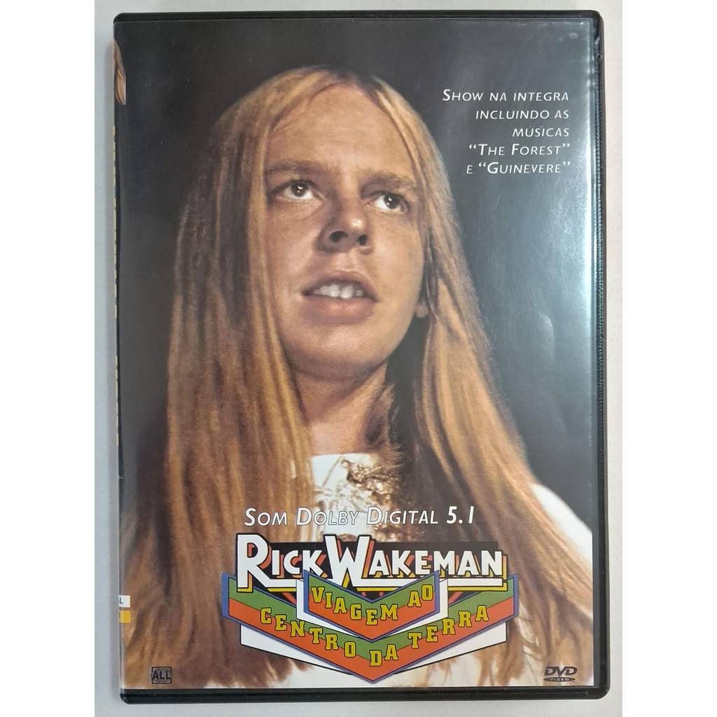 Antigo DVD - Rick Wakeman - Original, show "Viagem ao Centro da Terra"