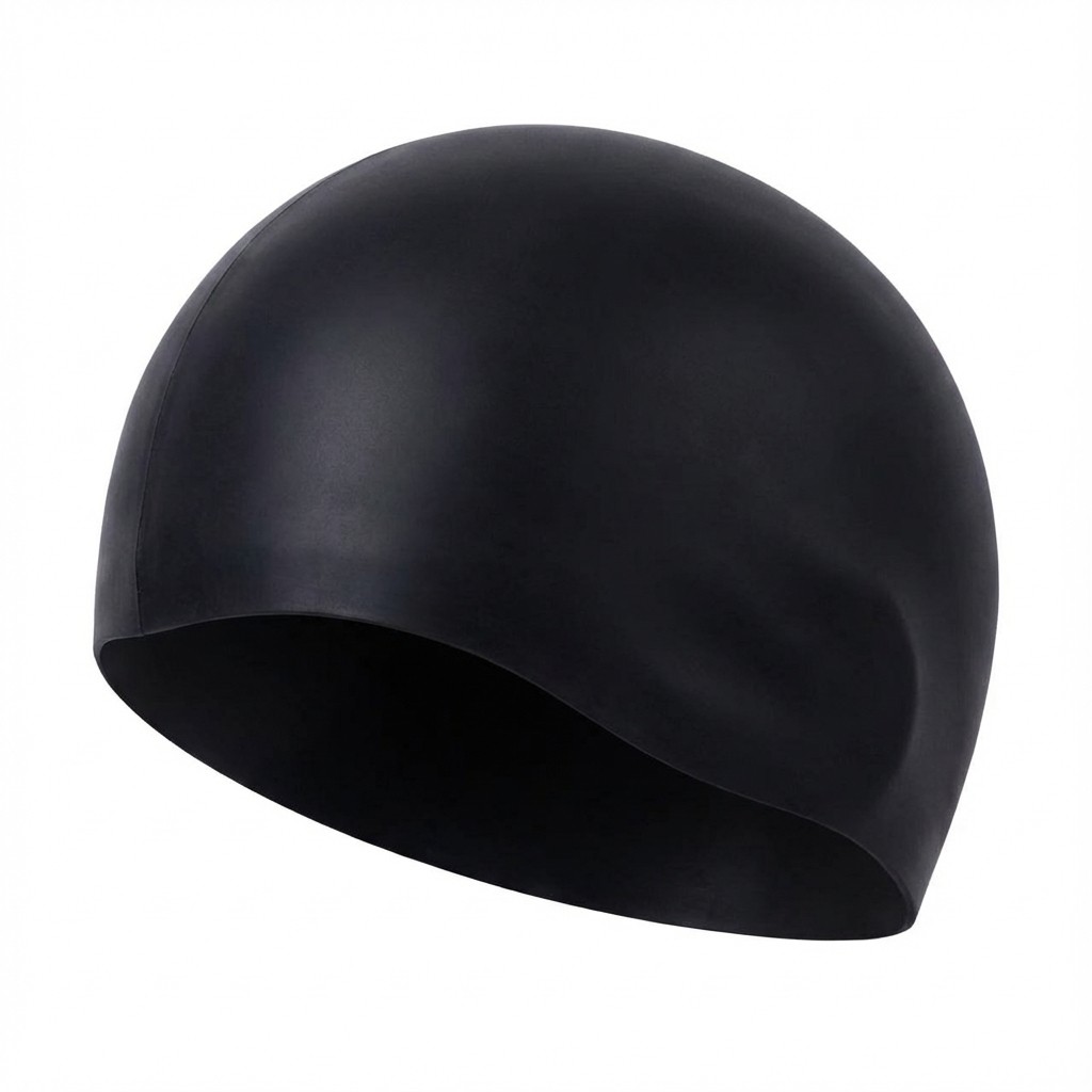 Touca de Natação Silicone Unissex Adulto Elástica Impermeável com Proteção de Orelha para Cabelos Longos e Curtos