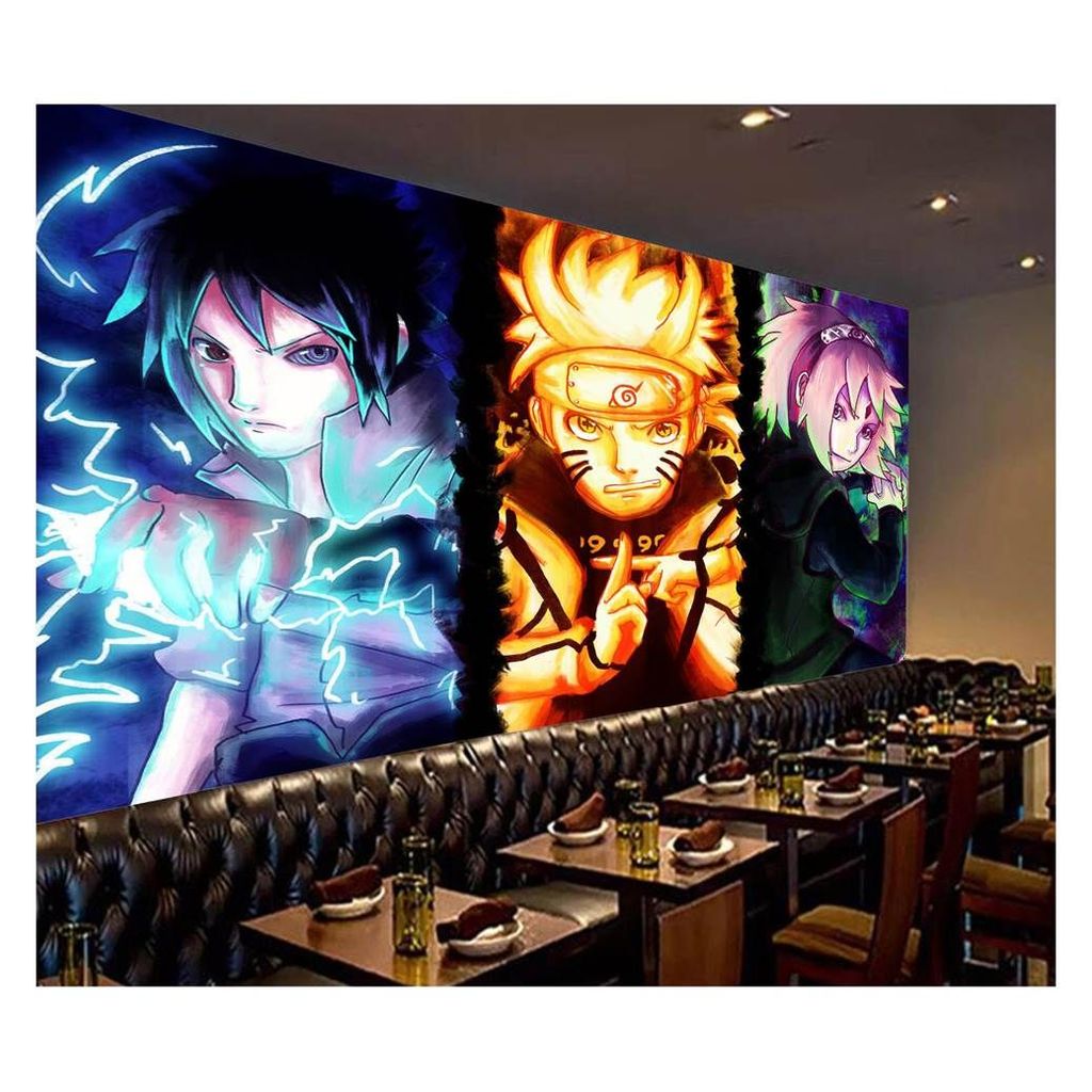 Adesivo de parede Naruto Anime mangá sasuke sakura papel de parede m² NRT 006