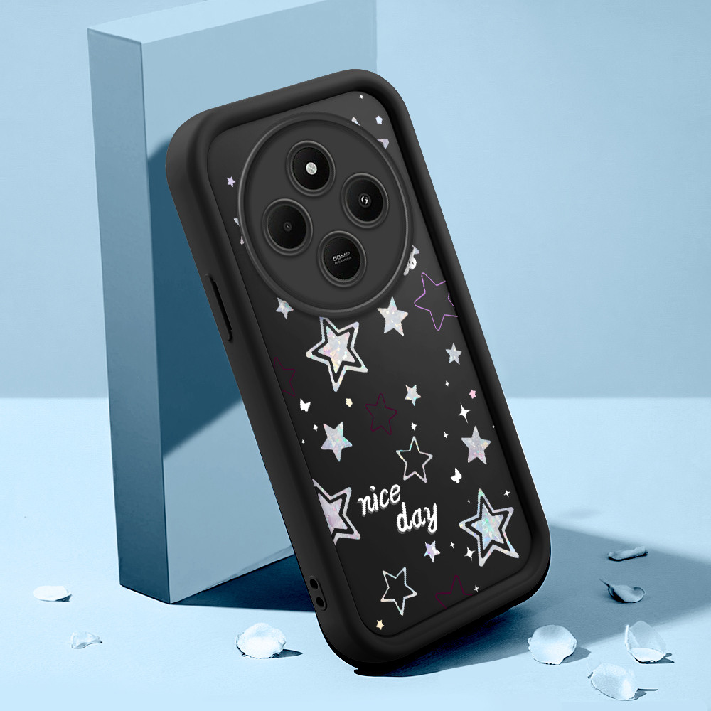 Capinha Para Xiaomi Redmi 14C Poco C75 A4 5G Preta Silicone De Celular Capa TY5071 em Oferta na Shopee