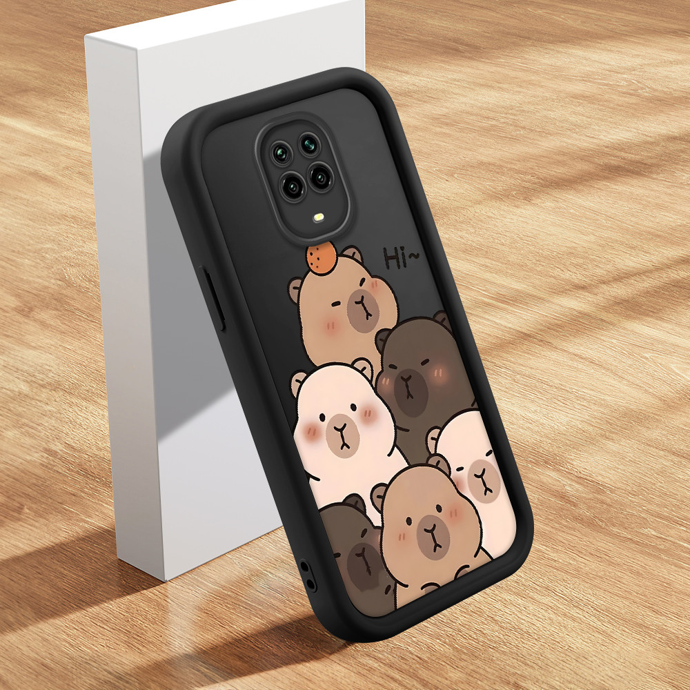 Capinha Para Xiaomi Redmi Note 9 9S Pro Max Preta Silicone De Celular Capa TY5383 em Oferta na Shopee