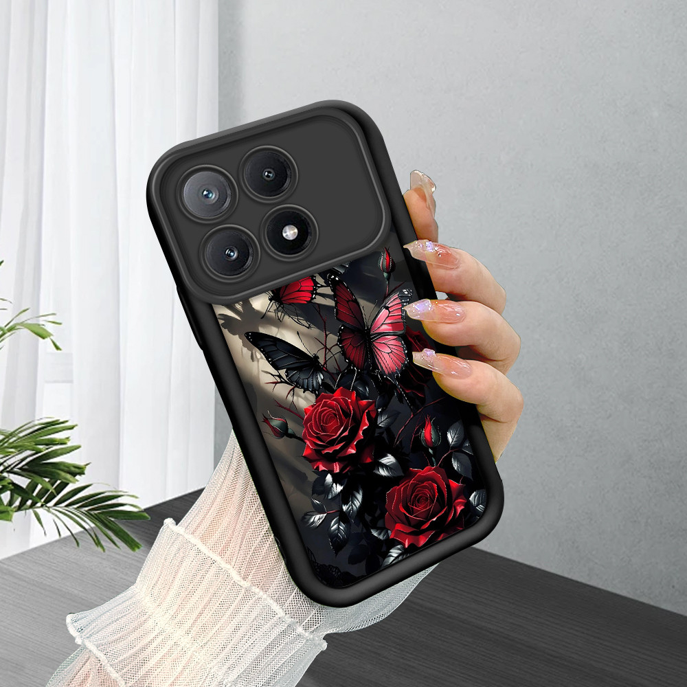 Capinha Para Xiaomi Poco X6 Pro 5G Preta Silicone De Celular Capa TY5483 em Oferta na Shopee