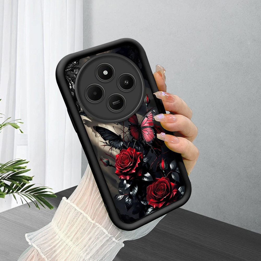 Capinha Para Xiaomi Redmi 14C Poco C75 A4 5G Preta Silicone De Celular Capa TY5483 em Oferta na Shopee