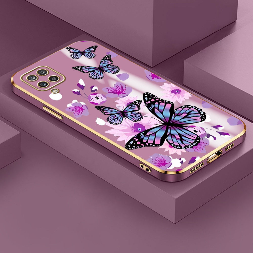 Capinha Capa Para Samsung Galaxy A12 M12 5G Case De Moda Silicone Macia Joyful Cute À Prova De Choque 1217DD