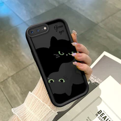 Capinha Para iPhone 7 8 Plus Preta Silicone De Celular Capa TY5557