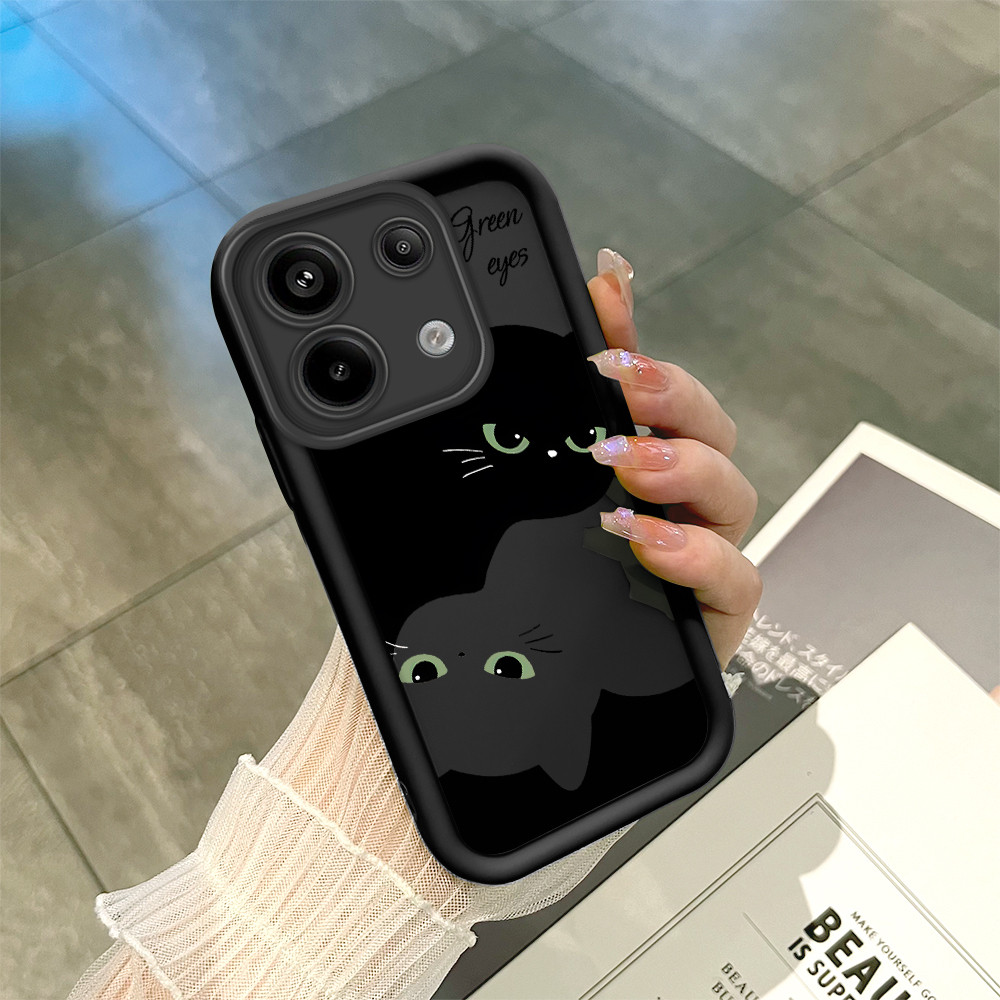 Capinha Para Xiaomi Poco X6 Redmi Note 13 Pro Neo 5G Preta Silicone De Celular Capa TY5557